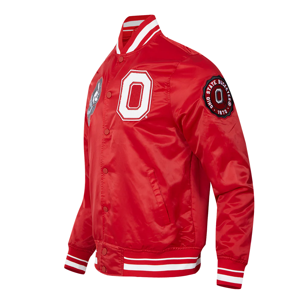 OHIO STATE UNIVERSITY CLASSIC MEN'S RIB SATIN JACKET