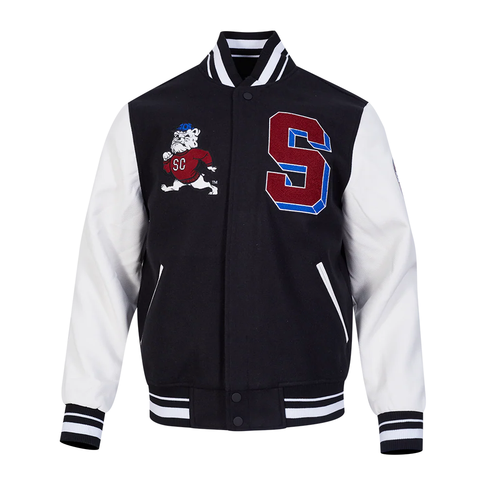 SOUTH CAROLINA STATE UNIVERSITY CLASSIC RIB WOOL VARSITY JACKET