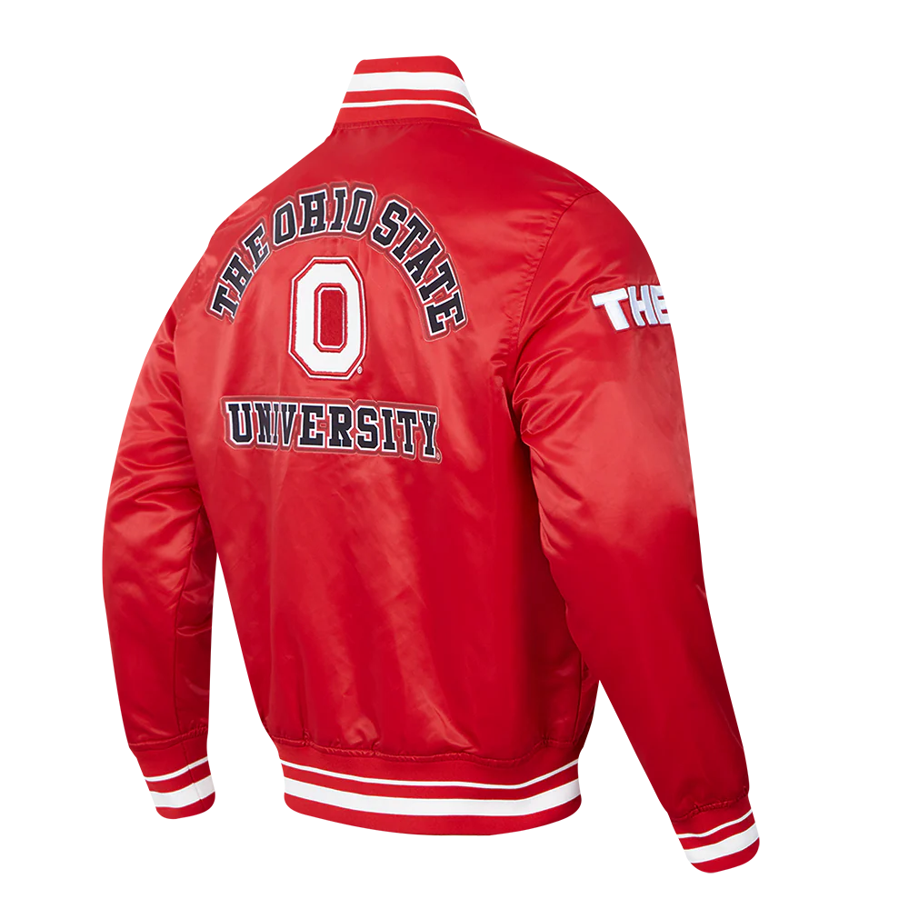 OHIO STATE UNIVERSITY CLASSIC MEN'S RIB SATIN JACKET