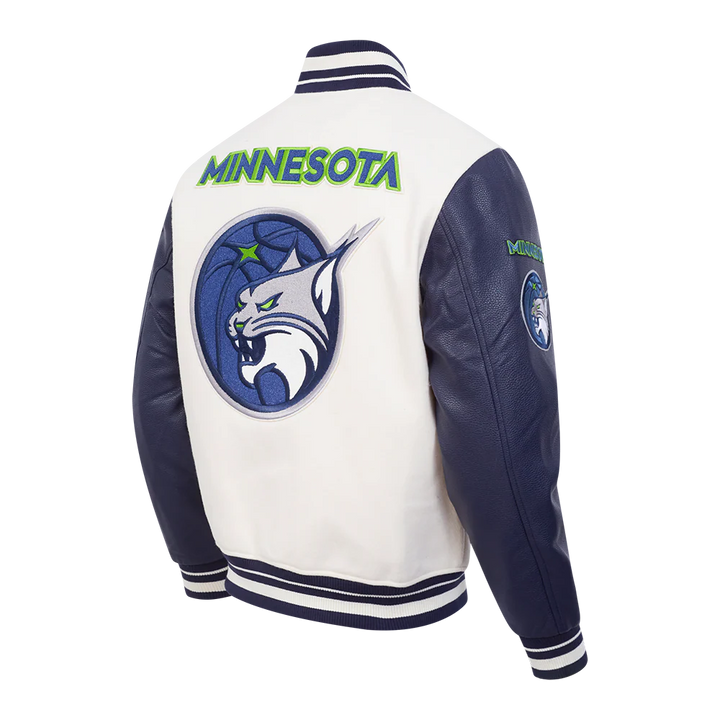 WNBA MINNESOTA LYNX RETRO CLASSICS MEN'S RIB WOOL VARSITY JACKET