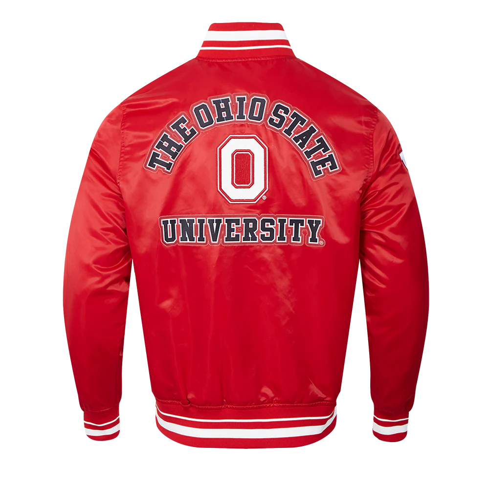 OHIO STATE UNIVERSITY CLASSIC MEN'S RIB SATIN JACKET
