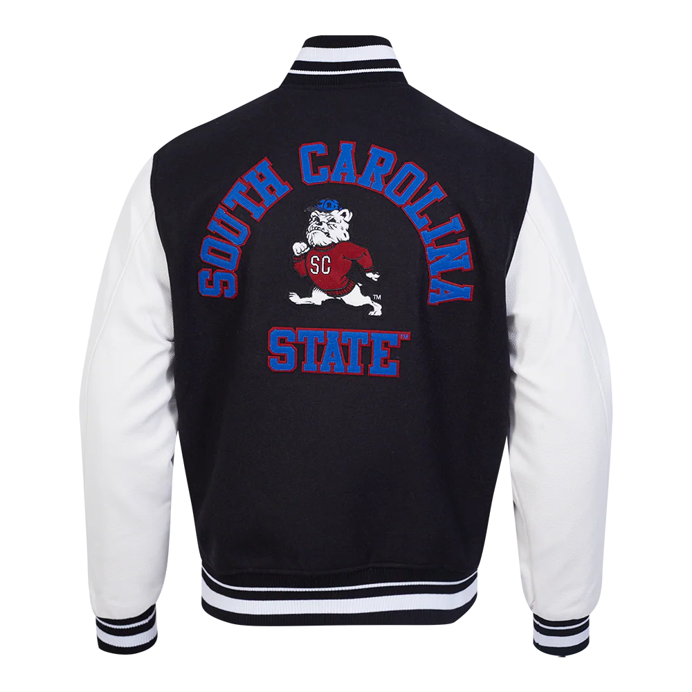 SOUTH CAROLINA STATE UNIVERSITY CLASSIC RIB WOOL VARSITY JACKET