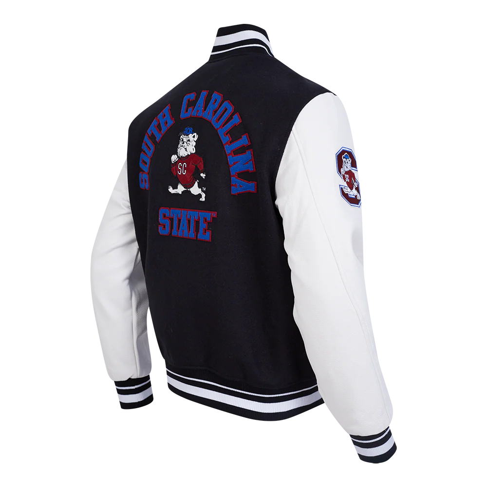 SOUTH CAROLINA STATE UNIVERSITY CLASSIC RIB WOOL VARSITY JACKET