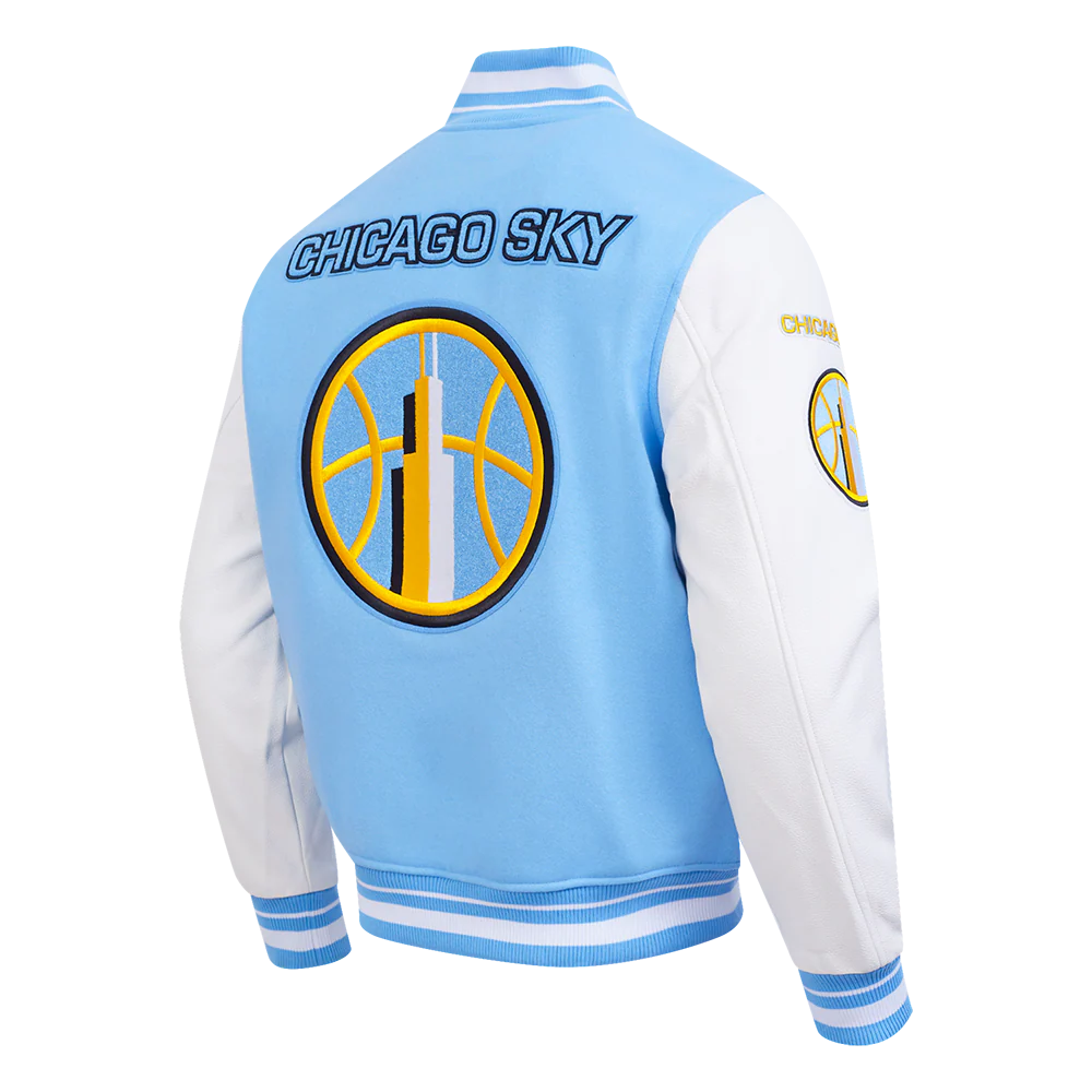 WNBA CHICAGO SKY RETRO CLASSICS MEN'S RIB WOOL VARSITY JACKET