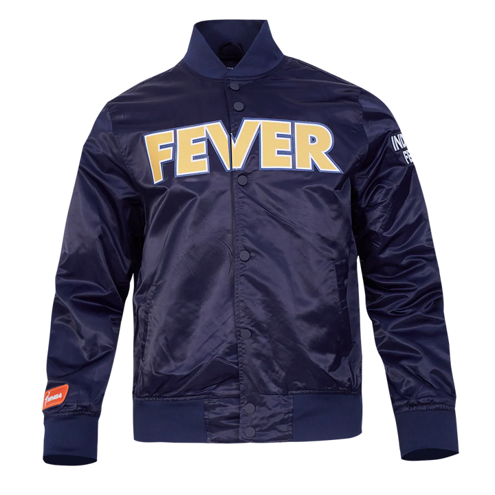 WNBA INDIANA FEVER CLASSIC CHENILLE MEN'S SATIN JACKET