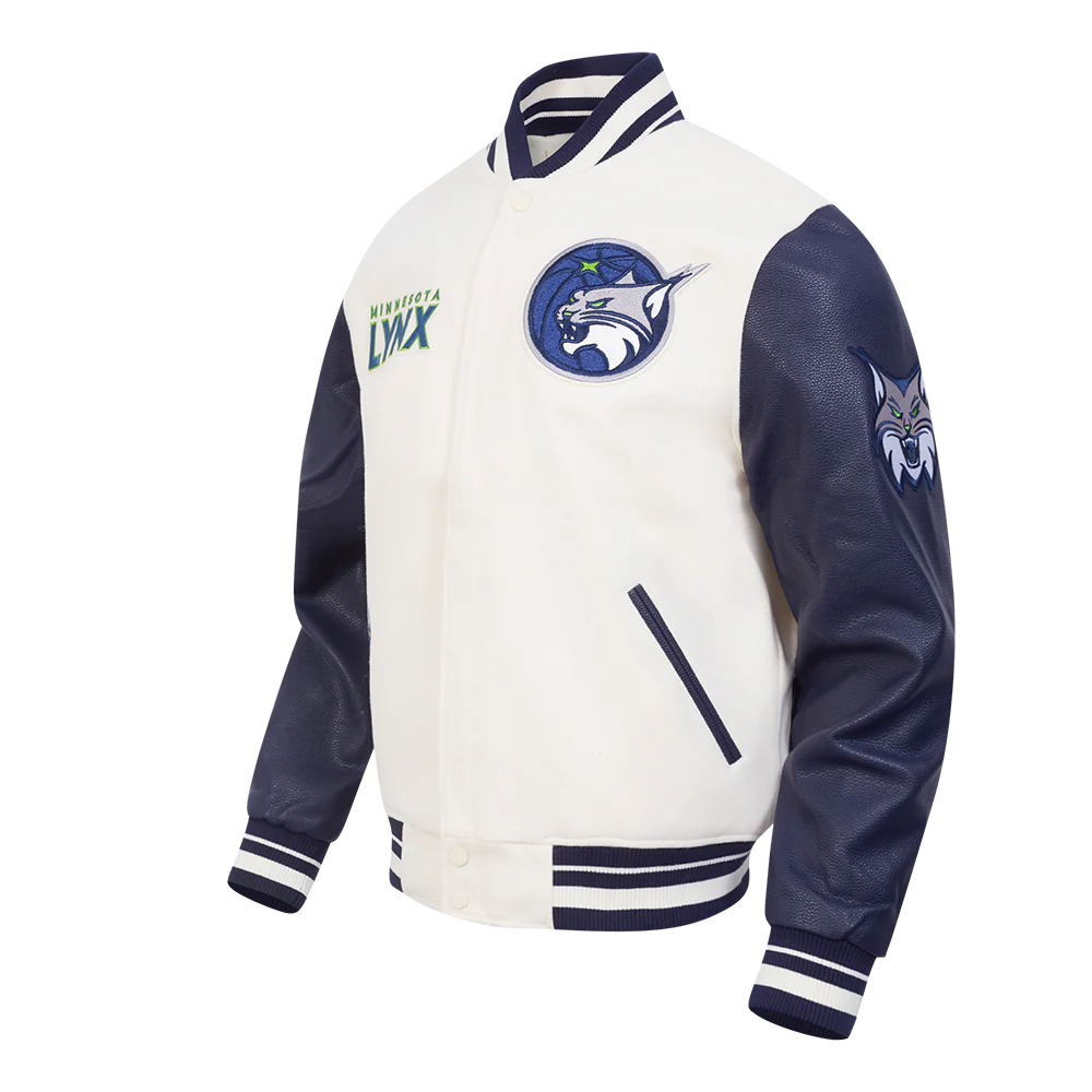 WNBA MINNESOTA LYNX RETRO CLASSICS MEN'S RIB WOOL VARSITY JACKET