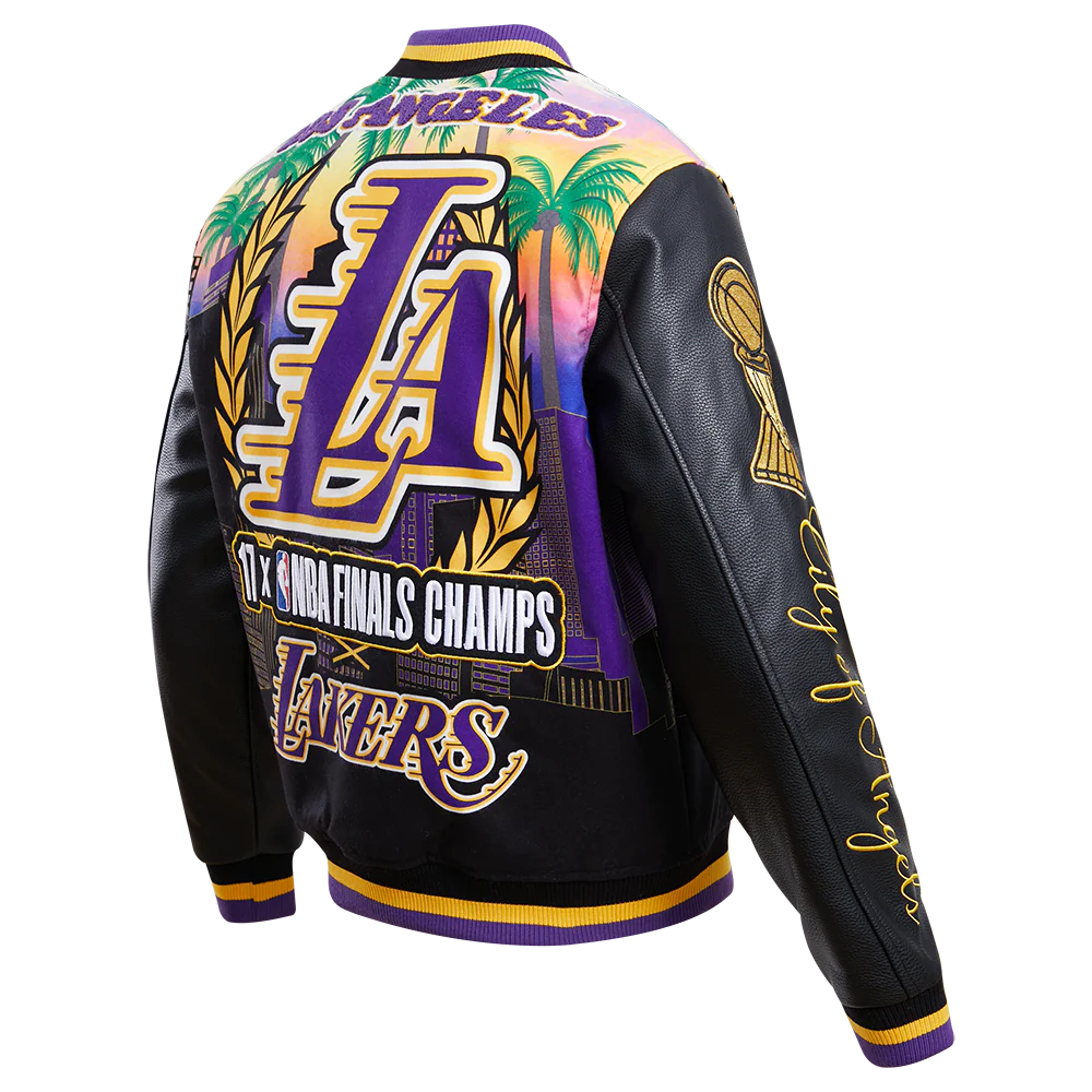 NBA LOS ANGELES LAKERS REMIX MEN'S VARSITY JACKET