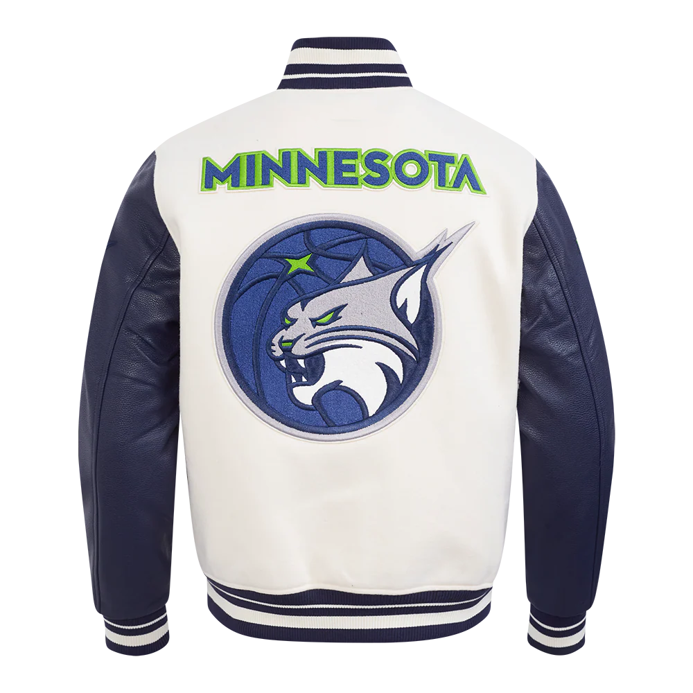 WNBA MINNESOTA LYNX RETRO CLASSICS MEN'S RIB WOOL VARSITY JACKET