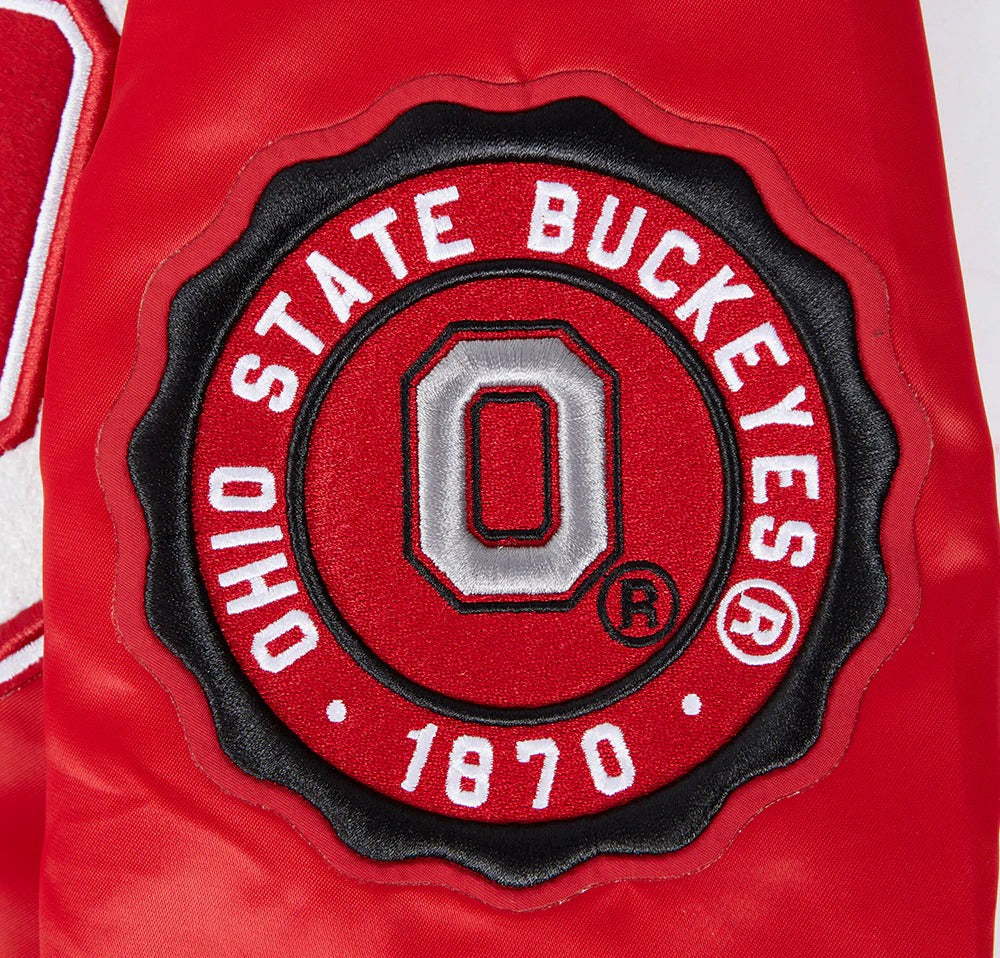 OHIO STATE UNIVERSITY CLASSIC MEN'S RIB SATIN JACKET