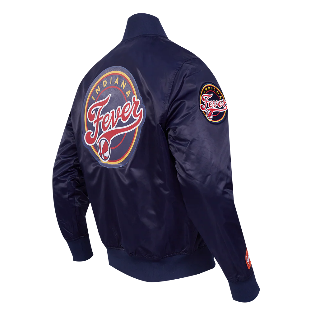 WNBA INDIANA FEVER CLASSIC CHENILLE MEN'S SATIN JACKET
