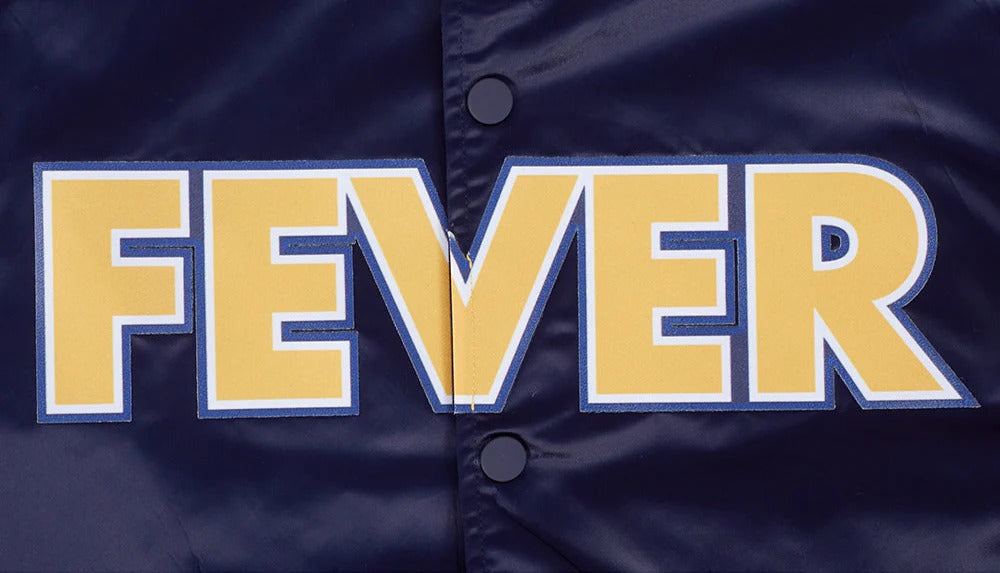 WNBA INDIANA FEVER CLASSIC CHENILLE MEN'S SATIN JACKET