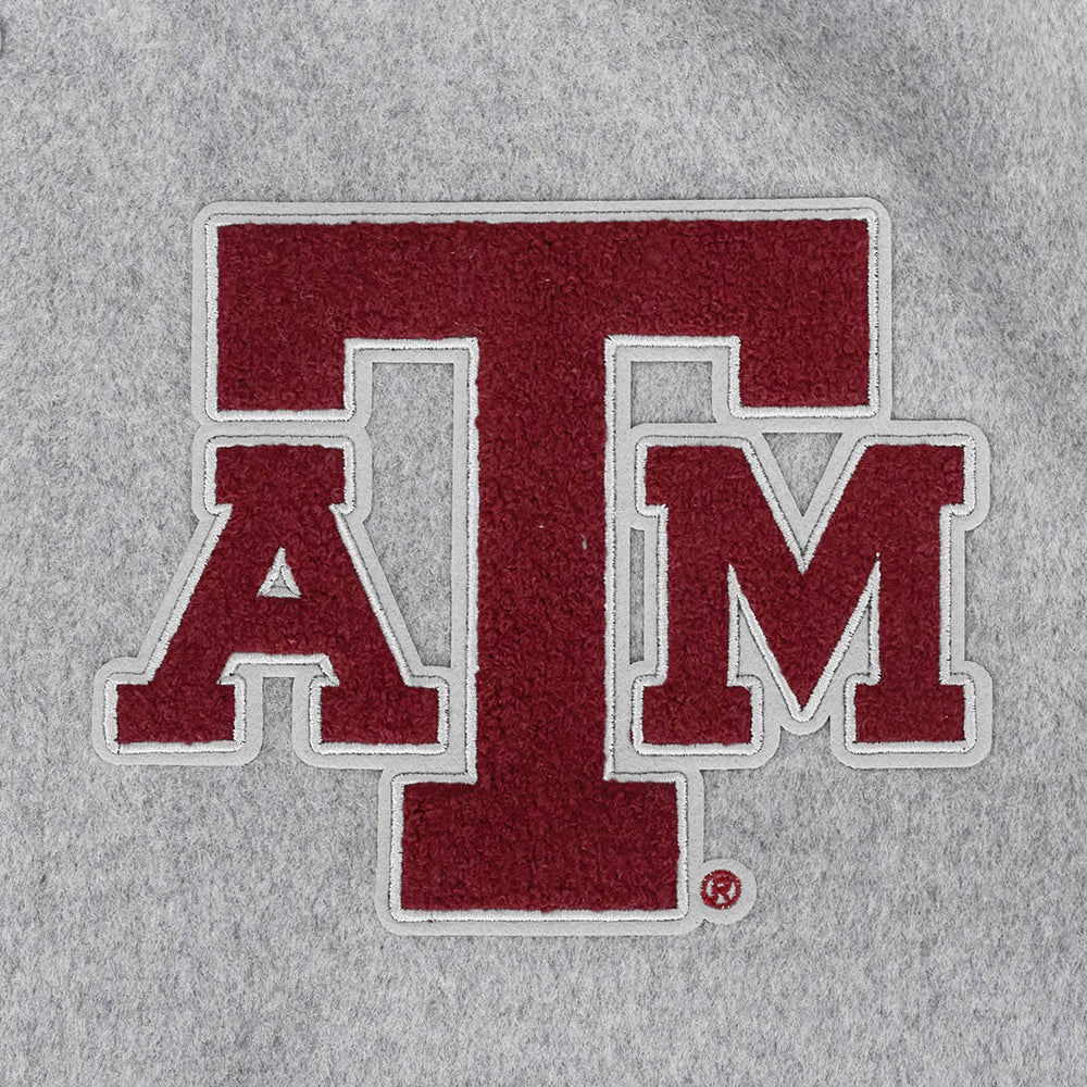 TEXAS A&M UNIVERSITY CLASSIC MEN'S RIB WOOL VARSITY JACKET