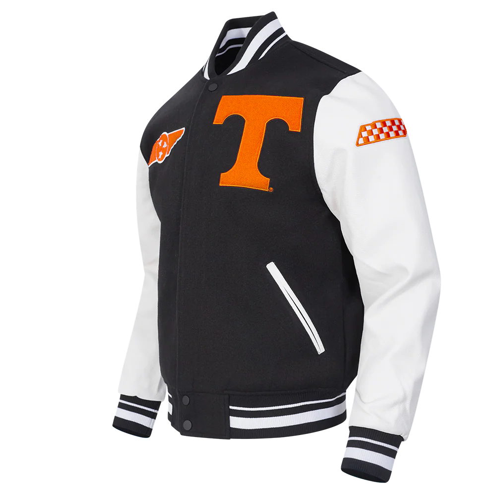 UNIVERSITY OF TENNESSEE CLASSIC MEN'S RIB WOOL VARSITY JACKET