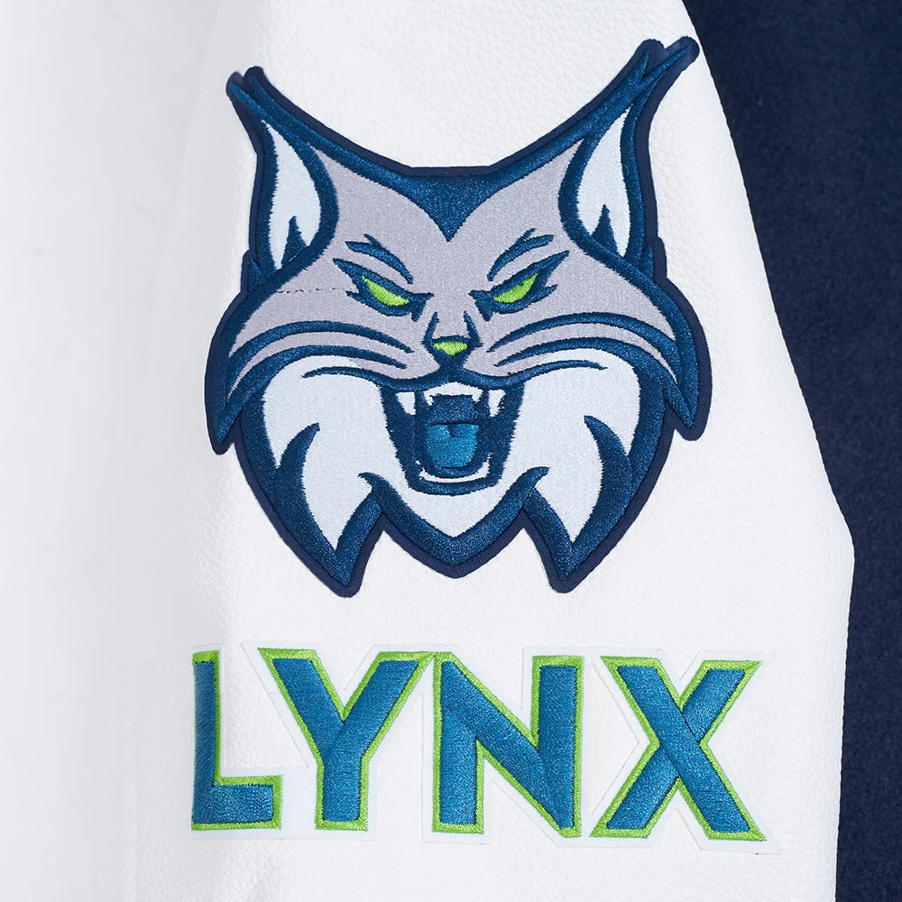 WNBA MINNESOTA LYNX CLASSIC CHENILLE MEN'S WOOL VARSITY JACKET