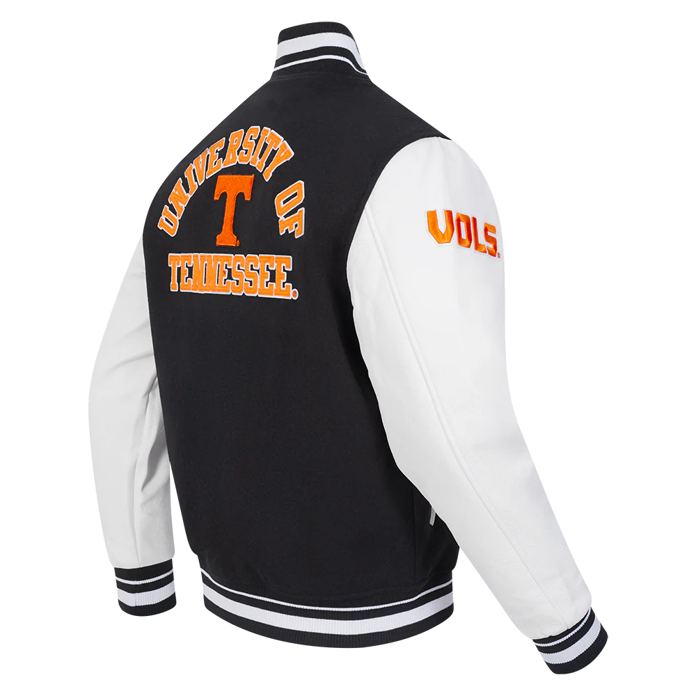 UNIVERSITY OF TENNESSEE CLASSIC MEN'S RIB WOOL VARSITY JACKET