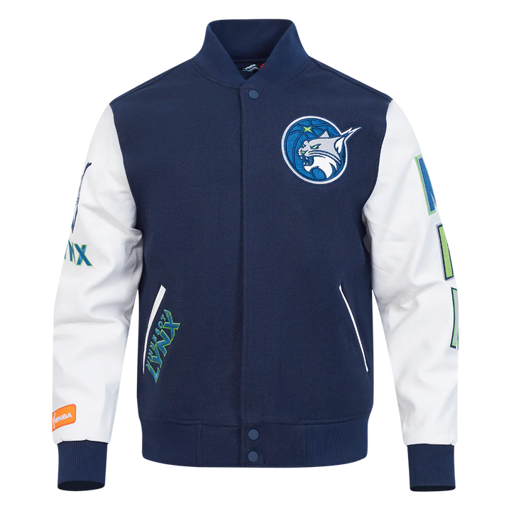 WNBA MINNESOTA LYNX CLASSIC CHENILLE MEN'S WOOL VARSITY JACKET