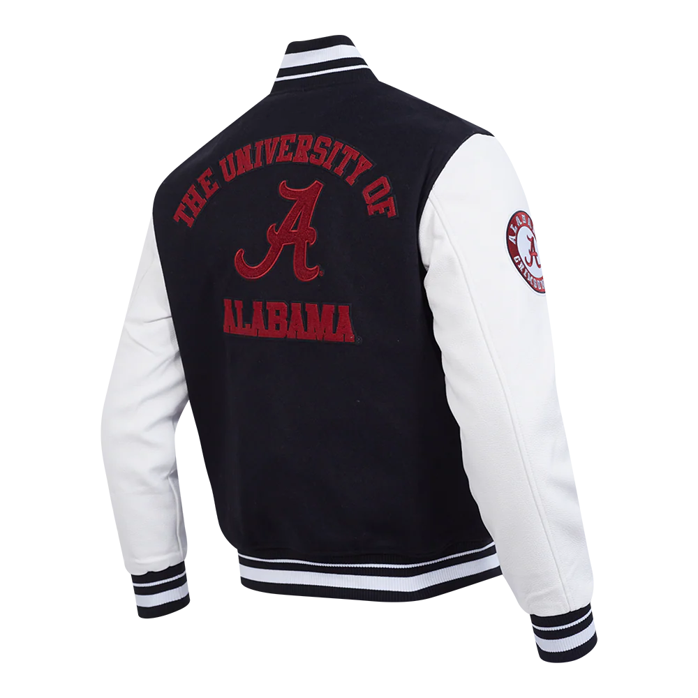 UNIVERSITY OF ALABAMA CLASSIC RIB WOOL VARSITY JACKET