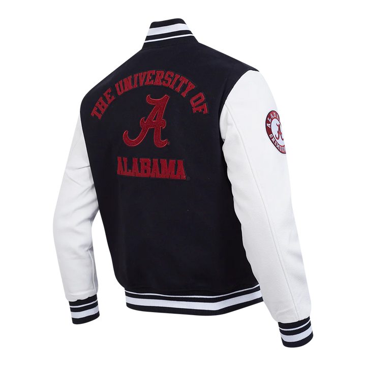 UNIVERSITY OF ALABAMA CLASSIC RIB WOOL VARSITY JACKET