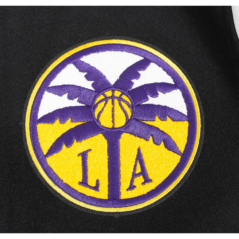 WNBA LOS ANGELES SPARKS CLASSIC CHENILLE MEN'S WOOL VARSITY JACKET