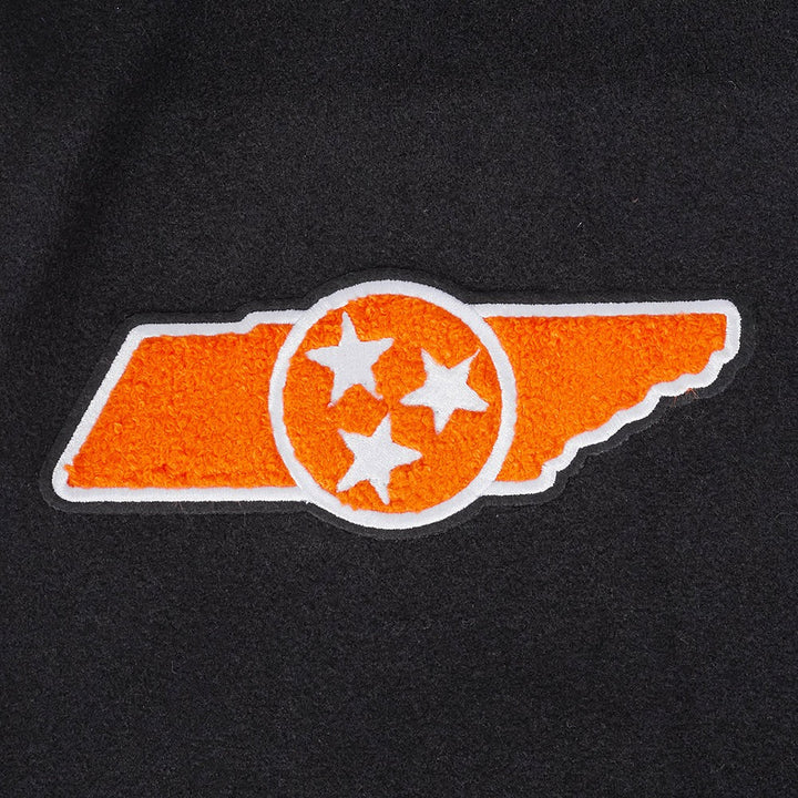 UNIVERSITY OF TENNESSEE CLASSIC MEN'S RIB WOOL VARSITY JACKET