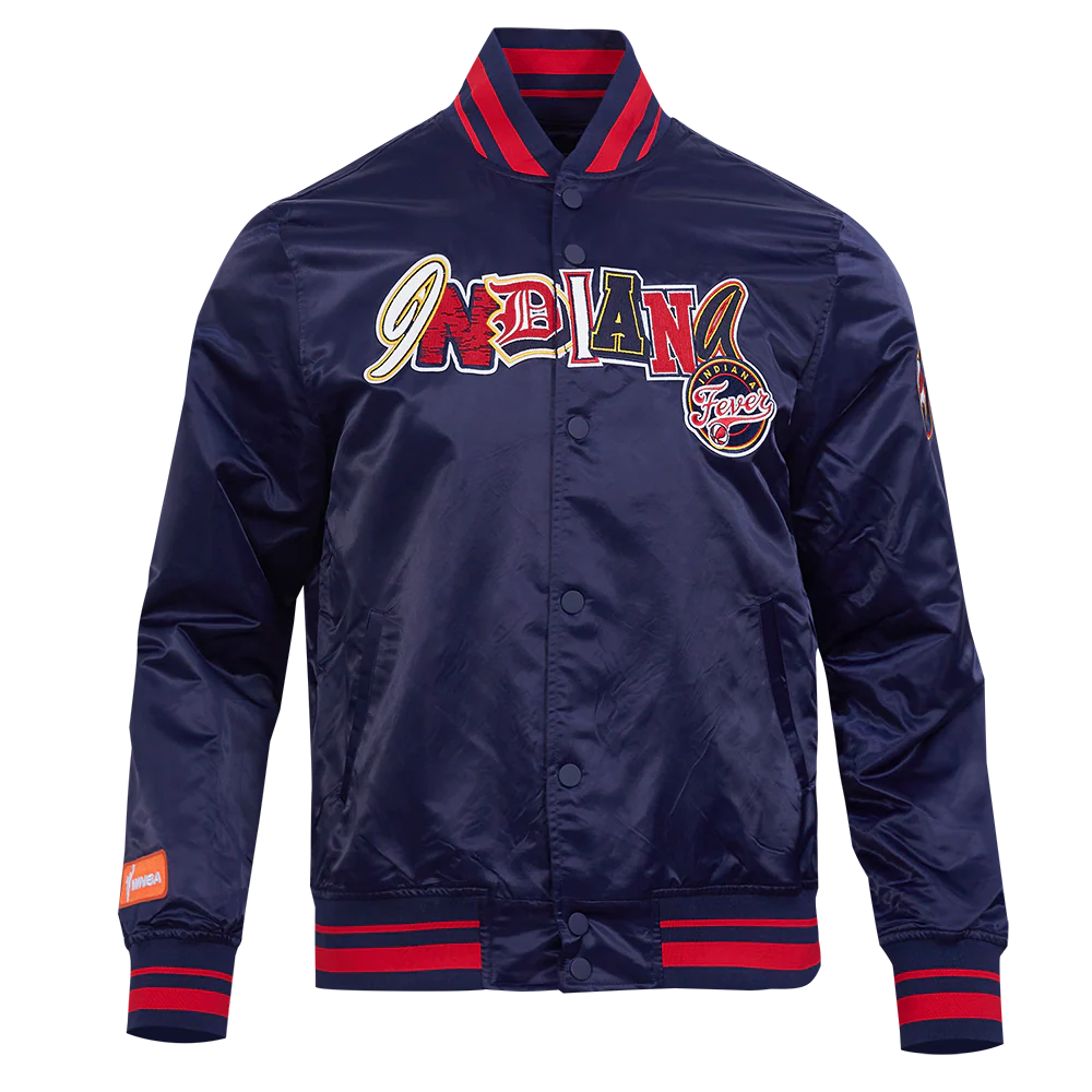 WNBA INDIANA FEVER CITY RANSOM MEN'S RIB SATIN JACKET