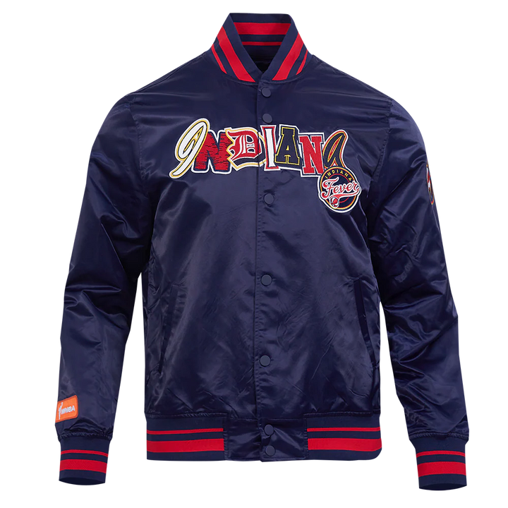 WNBA INDIANA FEVER CITY RANSOM MEN'S RIB SATIN JACKET