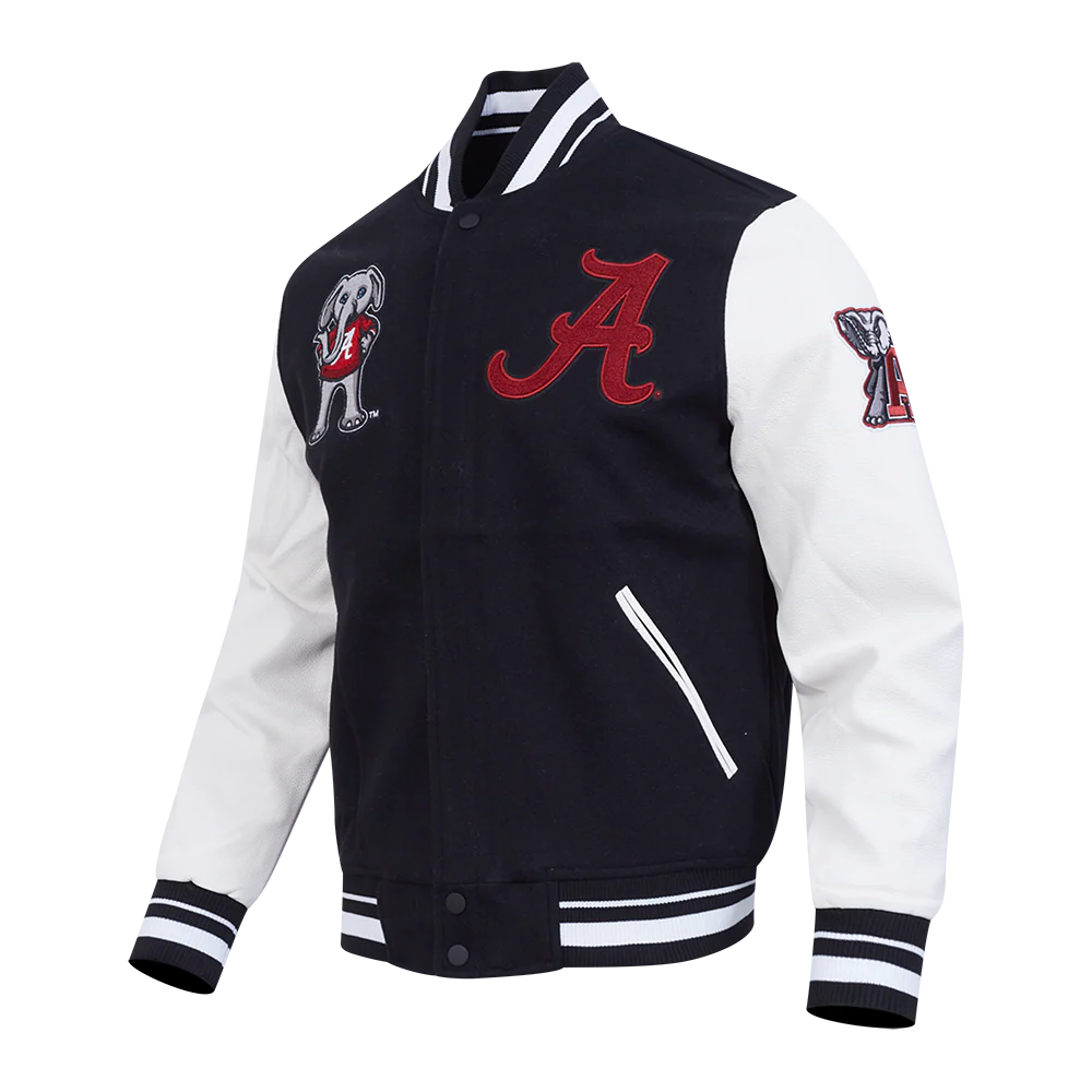 UNIVERSITY OF ALABAMA CLASSIC RIB WOOL VARSITY JACKET