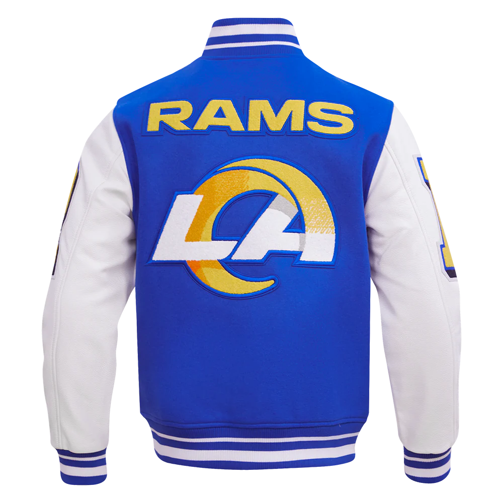 NFL LOS ANGELES RAMS MASHUP MEN'S RIB WOOL VARSITY JACKET