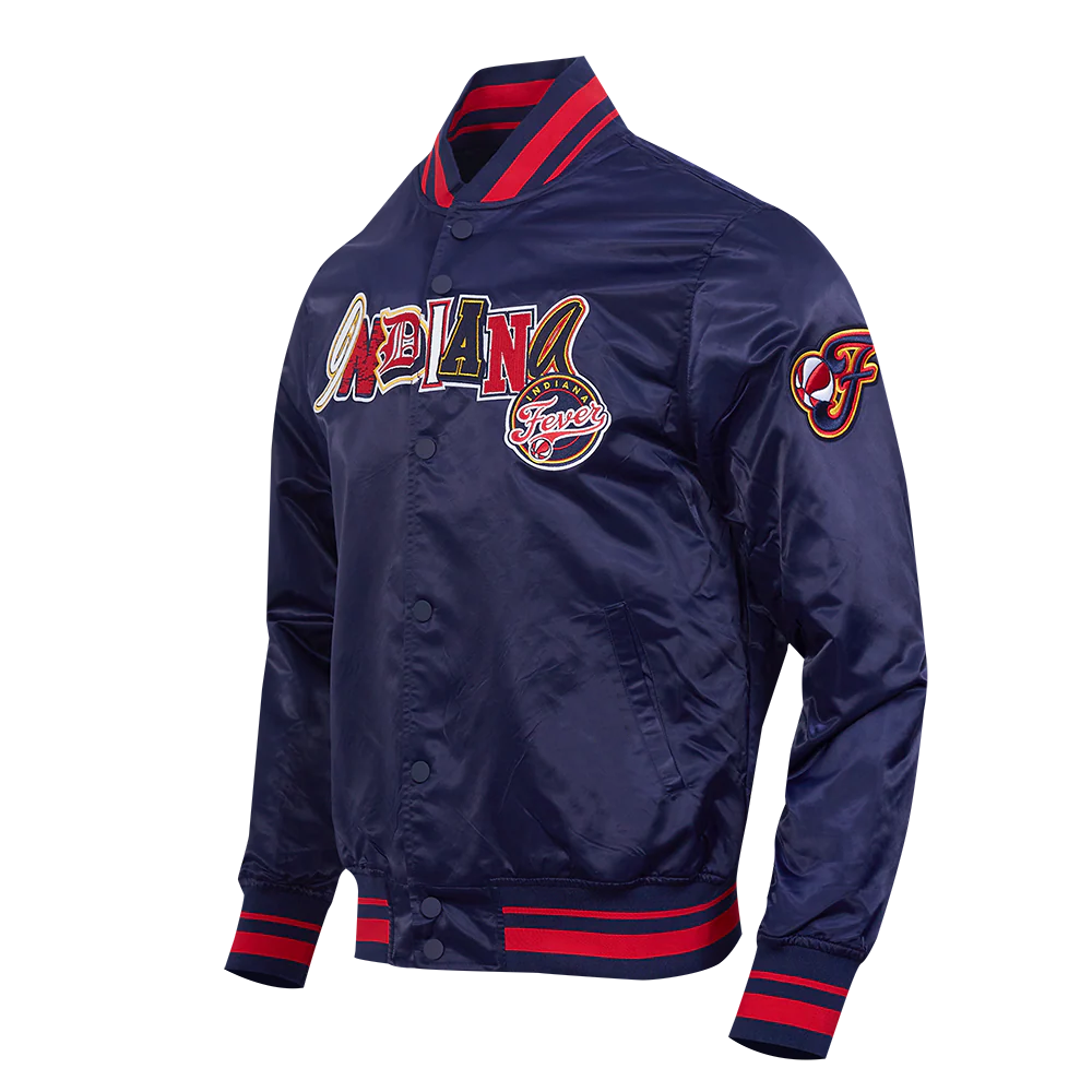 WNBA INDIANA FEVER CITY RANSOM MEN'S RIB SATIN JACKET