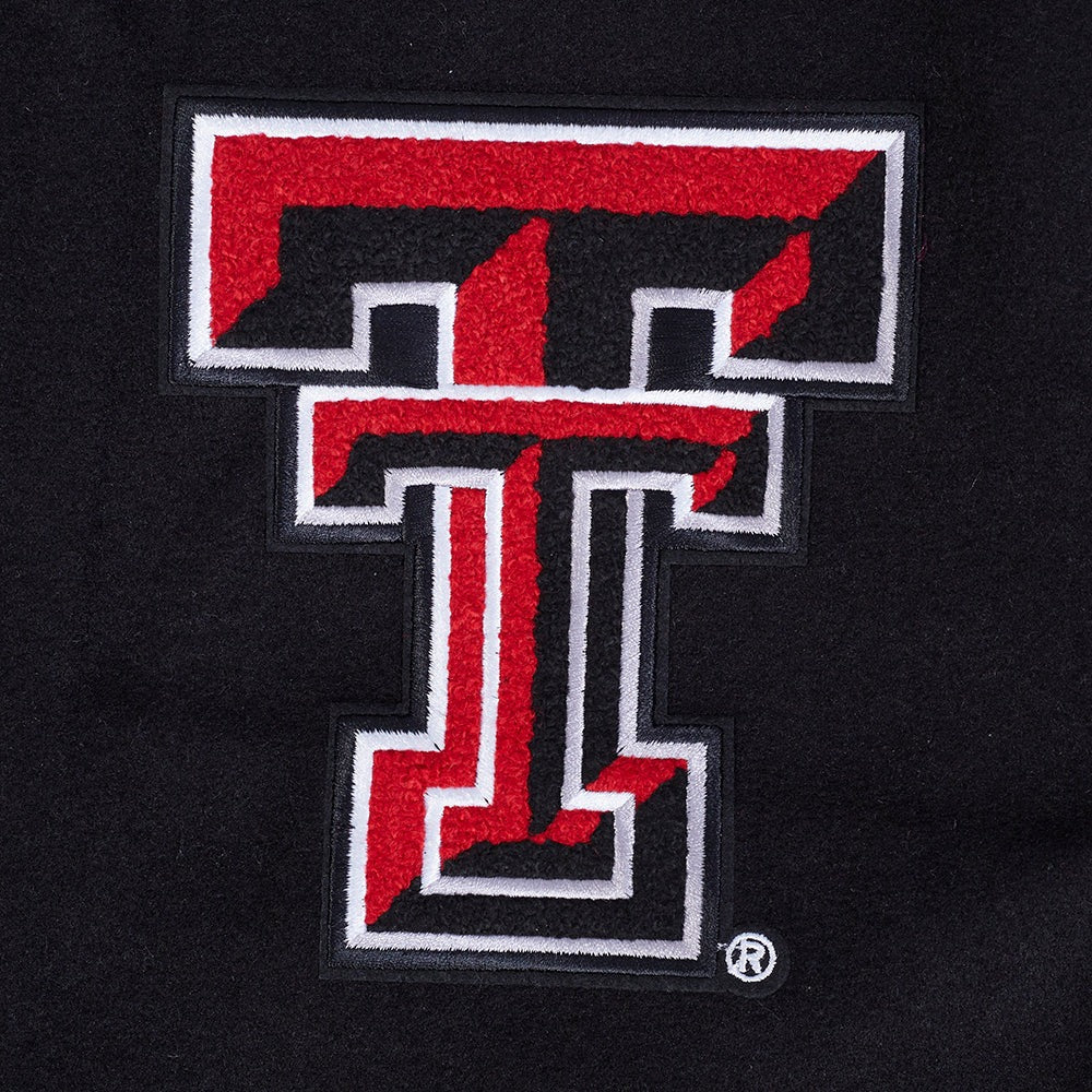 TEXAS TECH UNIVERSITY CLASSIC MEN'S RIB WOOL VARSITY JACKET