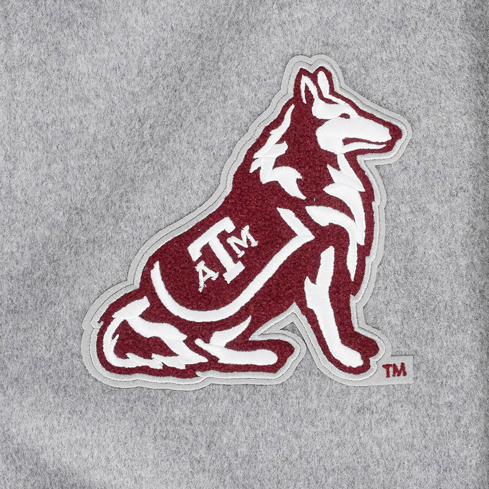 TEXAS A&M UNIVERSITY CLASSIC MEN'S RIB WOOL VARSITY JACKET