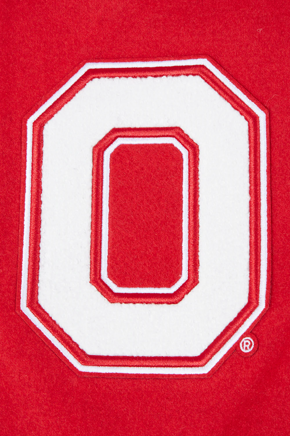 OHIO STATE UNIVERSITY CLASSIC MEN'S RIB WOOL VARSITY JACKET