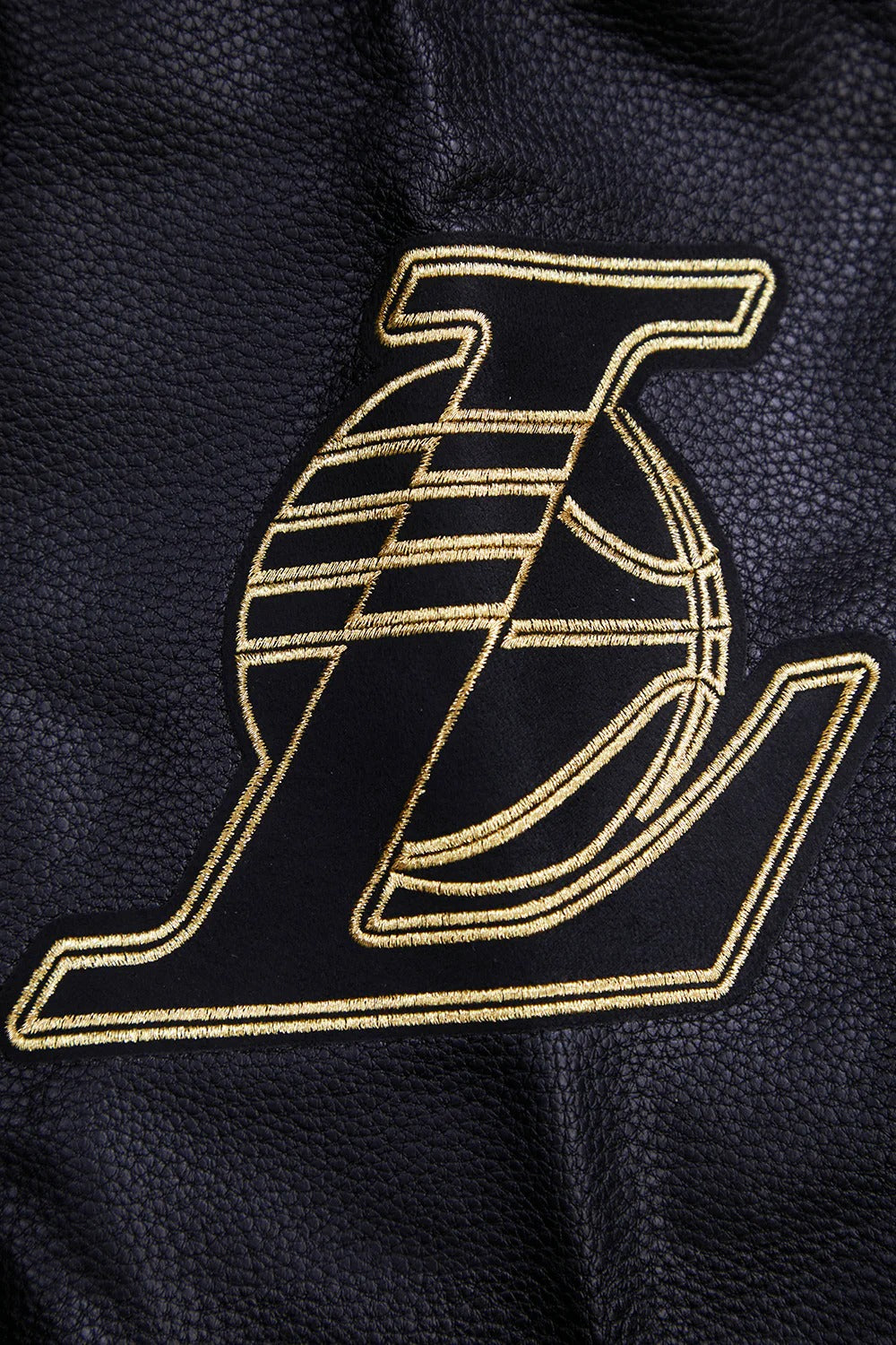 NBA LOS ANGELES LAKERS BLACK & GOLD MEN'S WOOL VARSITY JACKET