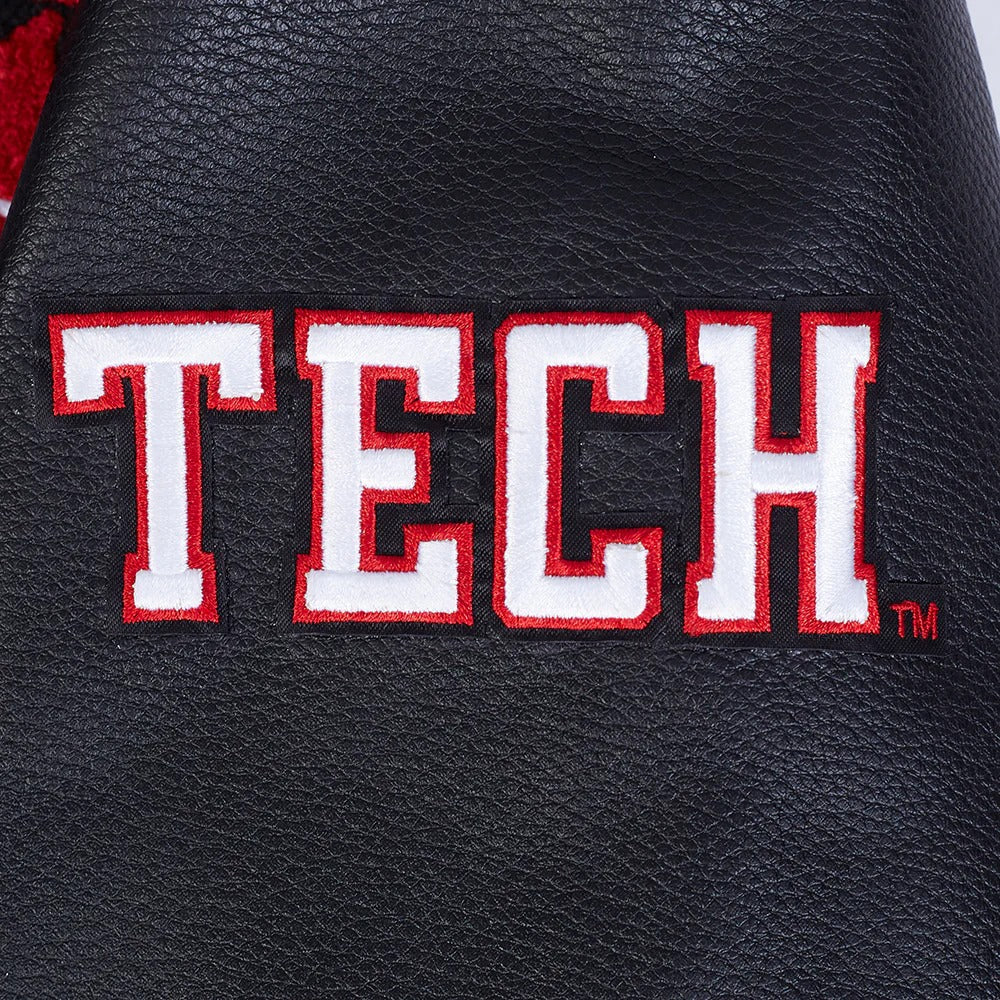 TEXAS TECH UNIVERSITY CLASSIC MEN'S RIB WOOL VARSITY JACKET