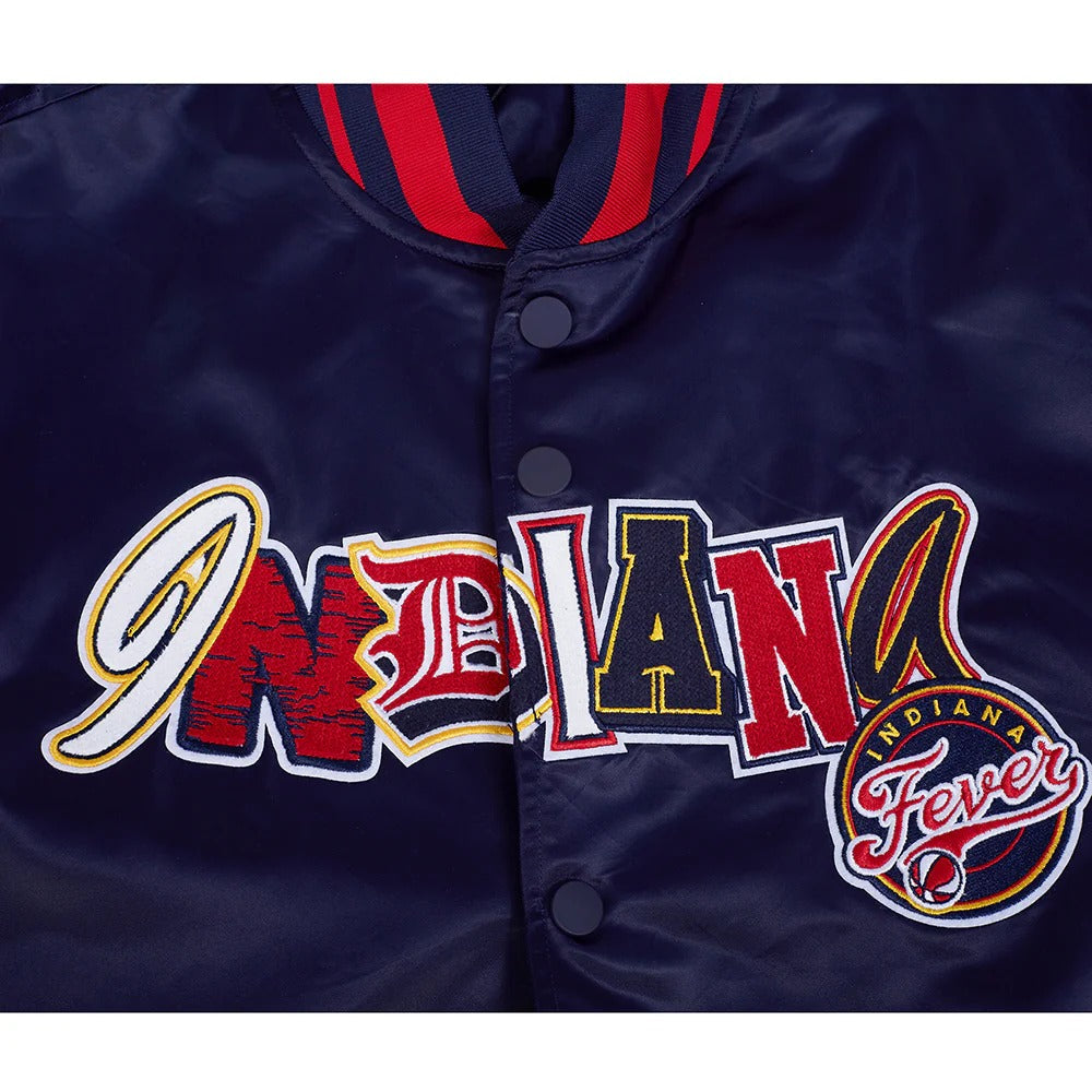 WNBA INDIANA FEVER CITY RANSOM MEN'S RIB SATIN JACKET