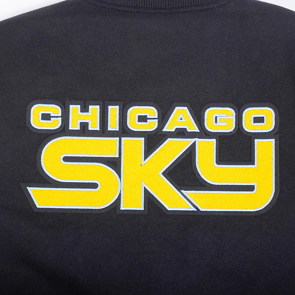 WNBA CHICAGO SKY CLASSIC CHENILLE MEN'S WOOL VARSITY JACKET