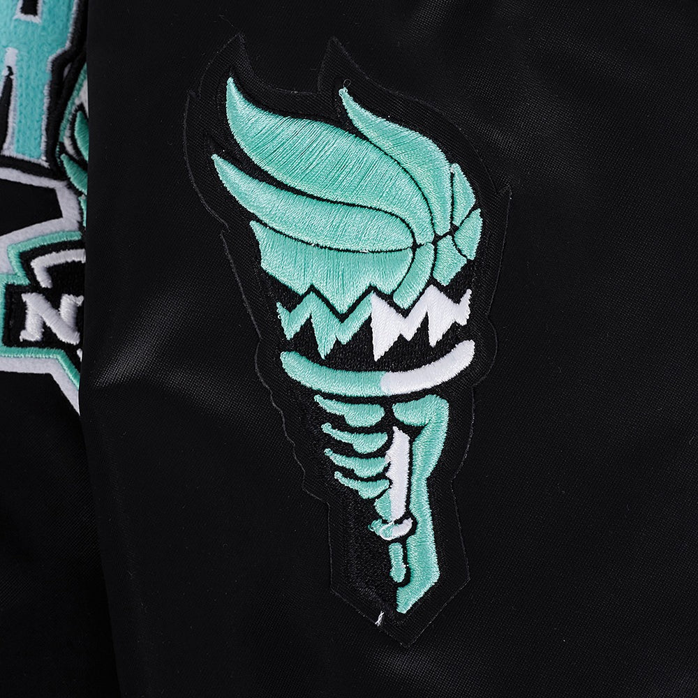 WNBA NEW YORK LIBERTY CITY RANSOM MEN'S RIB SATIN JACKET