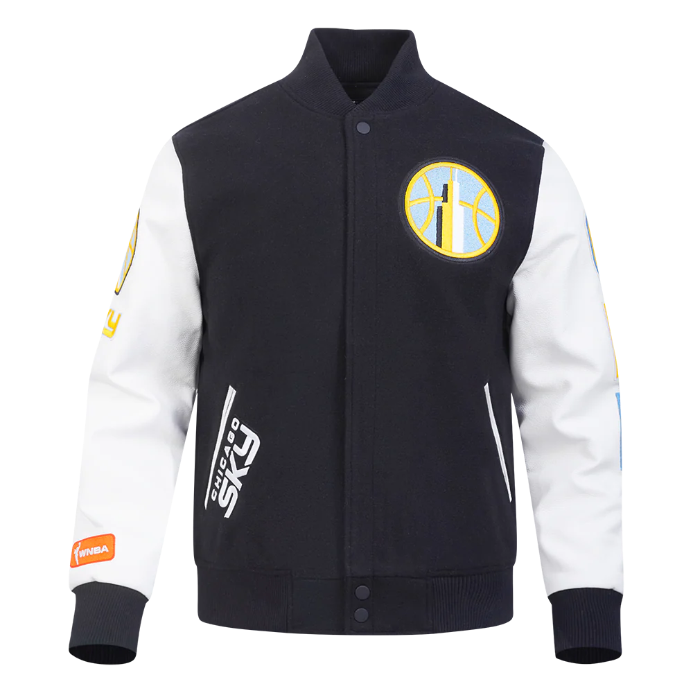 WNBA CHICAGO SKY CLASSIC CHENILLE MEN'S WOOL VARSITY JACKET