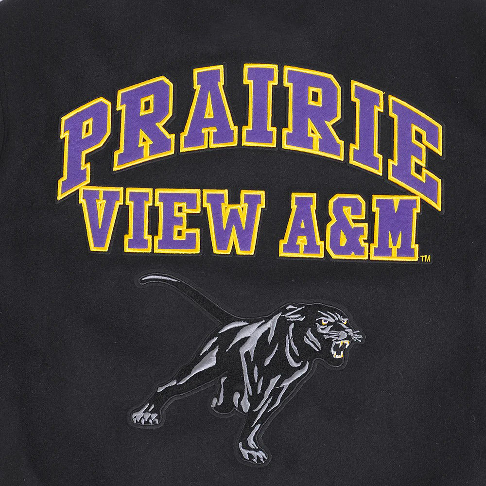 PRAIRIE VIEW A&M UNIVERSITY CLASSIC RIB WOOL VARSITY JACKET
