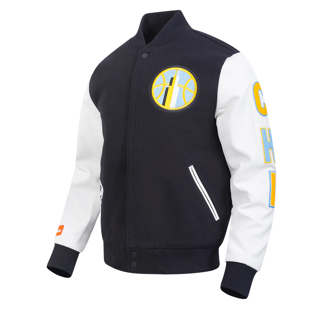 WNBA CHICAGO SKY CLASSIC CHENILLE MEN'S WOOL VARSITY JACKET