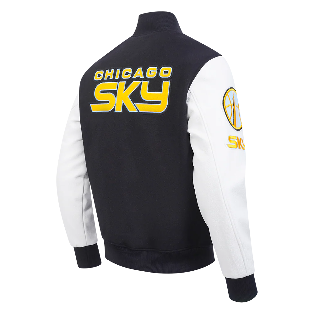 WNBA CHICAGO SKY CLASSIC CHENILLE MEN'S WOOL VARSITY JACKET