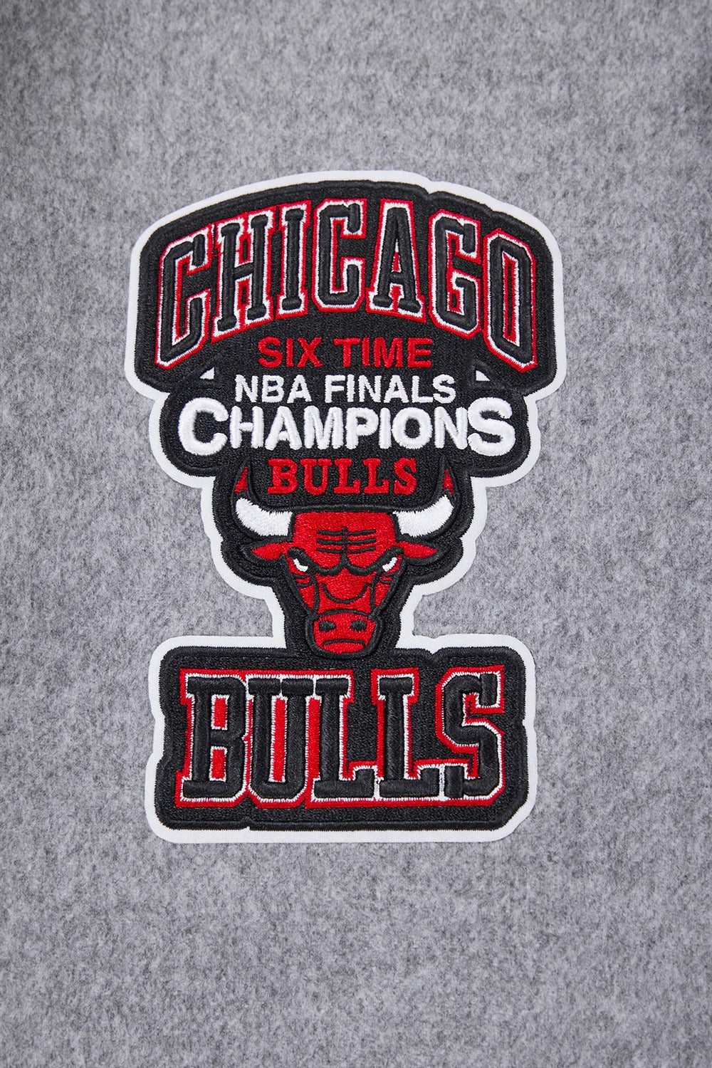 NBA CHICAGO BULLS CREST EMBLEM MEN'S RIB WOOL VARSITY JACKET