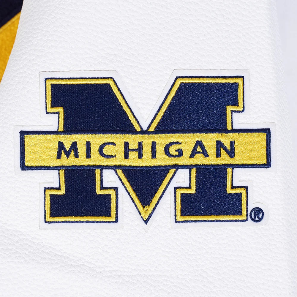 UNIVERSITY OF MICHIGAN CLASSIC MEN'S RIB WOOL VARSITY JACKET