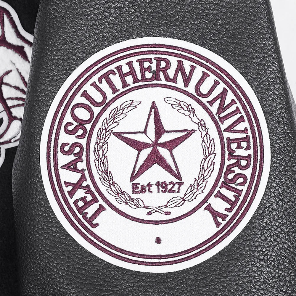 TEXAS SOUTHERN UNIVERSITY CLASSIC RIB WOOL VARSITY JACKET