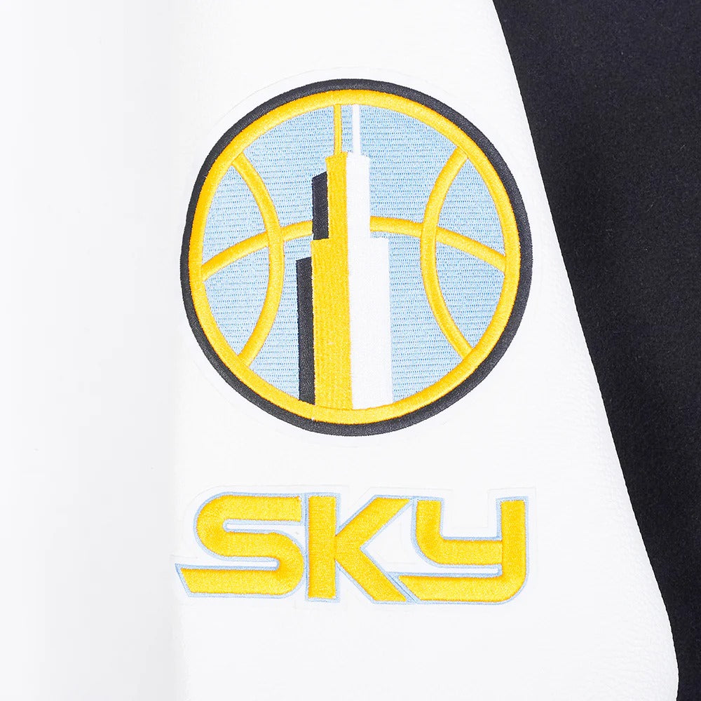 WNBA CHICAGO SKY CLASSIC CHENILLE MEN'S WOOL VARSITY JACKET