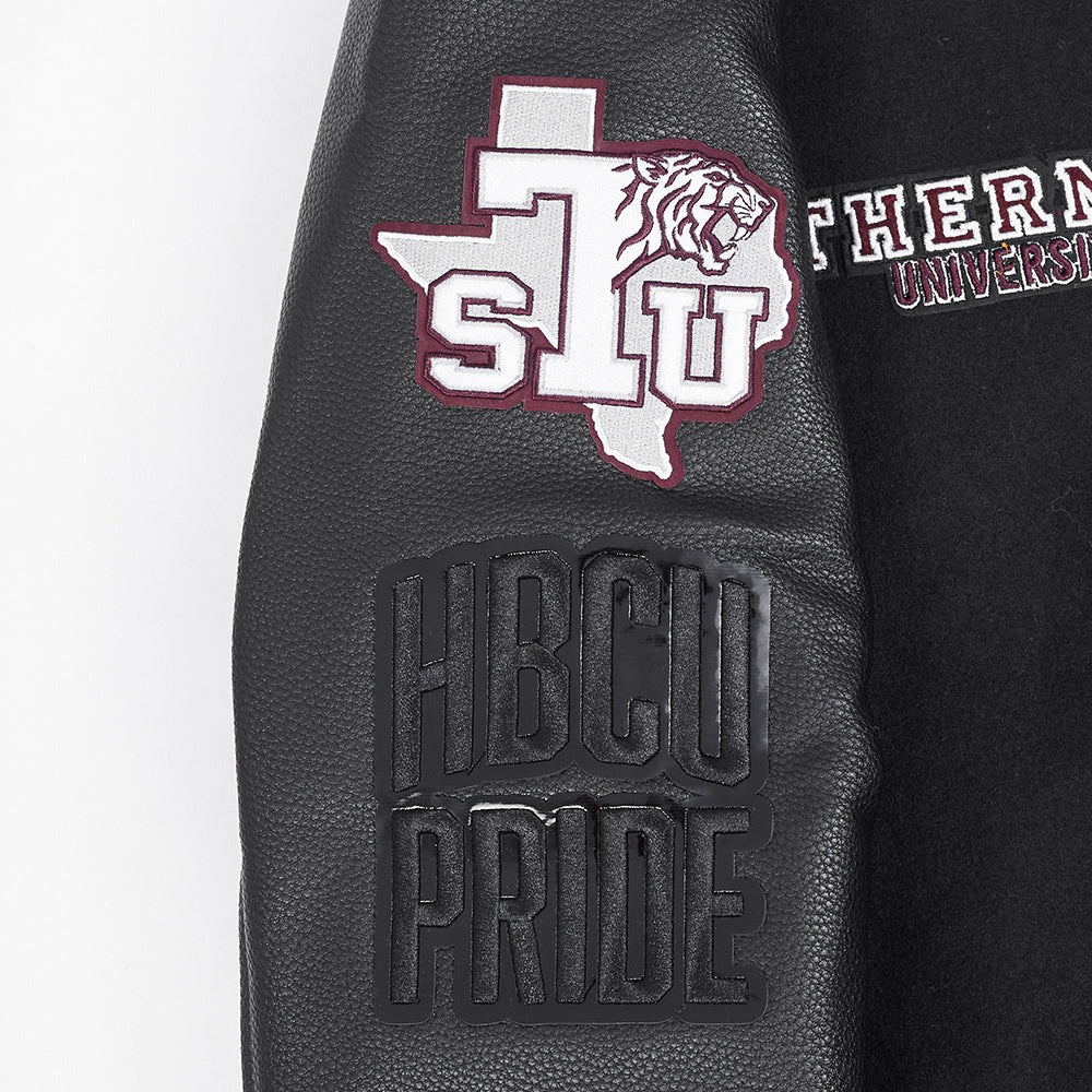 TEXAS SOUTHERN UNIVERSITY CLASSIC RIB WOOL VARSITY JACKET