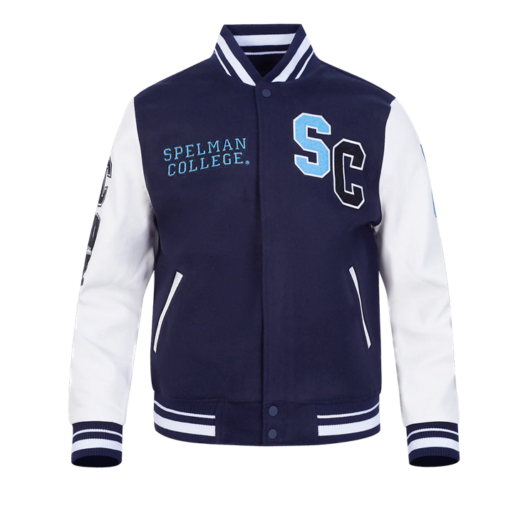 SPELMAN COLLEGE CLASSIC RIB VARSITY JACKET