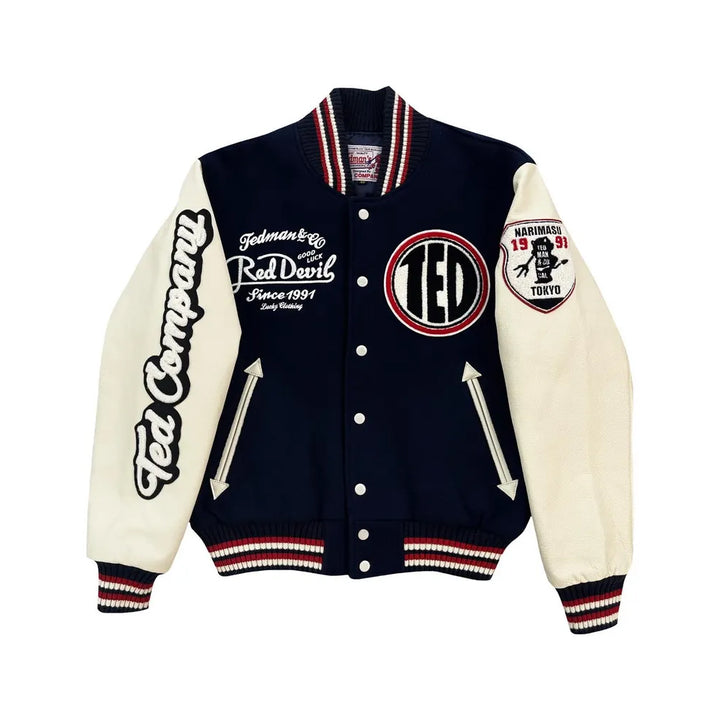 Classic Letterman Premium Varsity Jacket – Wool Body & Leather Sleeves
