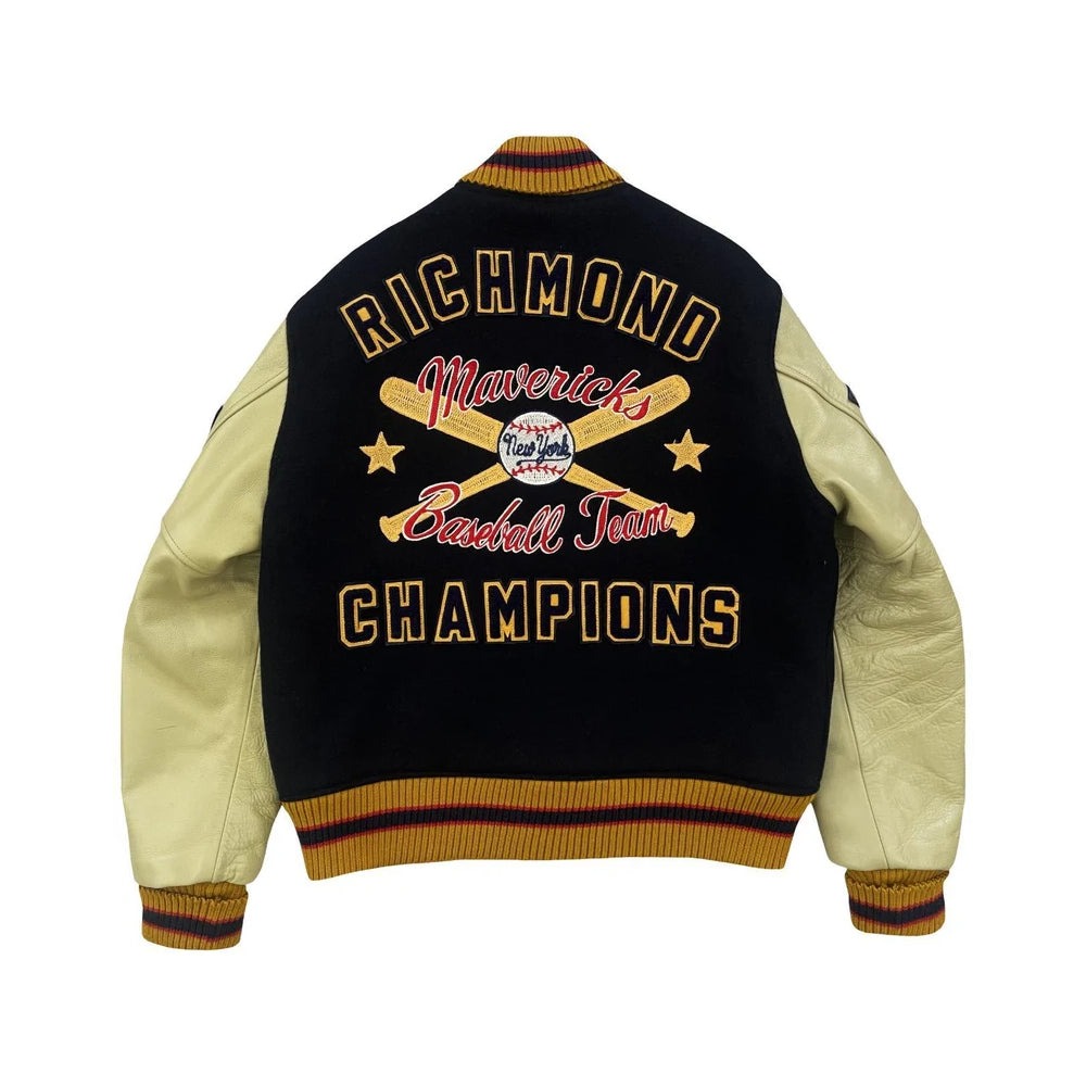 Classic Letterman Premium Varsity Jacket – Wool Body & Leather Sleeves