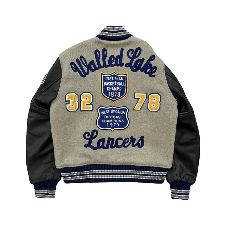 Classic Letterman Premium Varsity Jacket – Wool Body & Leather Sleeves